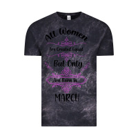 Cloud Black all women are created equal but only the smartest are born in march Vintage Tee - Bettercallsaul