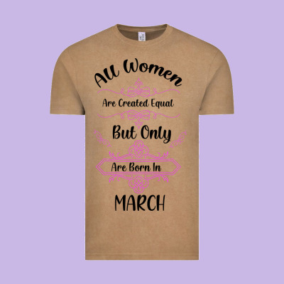 All Women Are Created Equal But Only The Smartest Are Born In March Vintage Tee Designed By Bettercallsaul