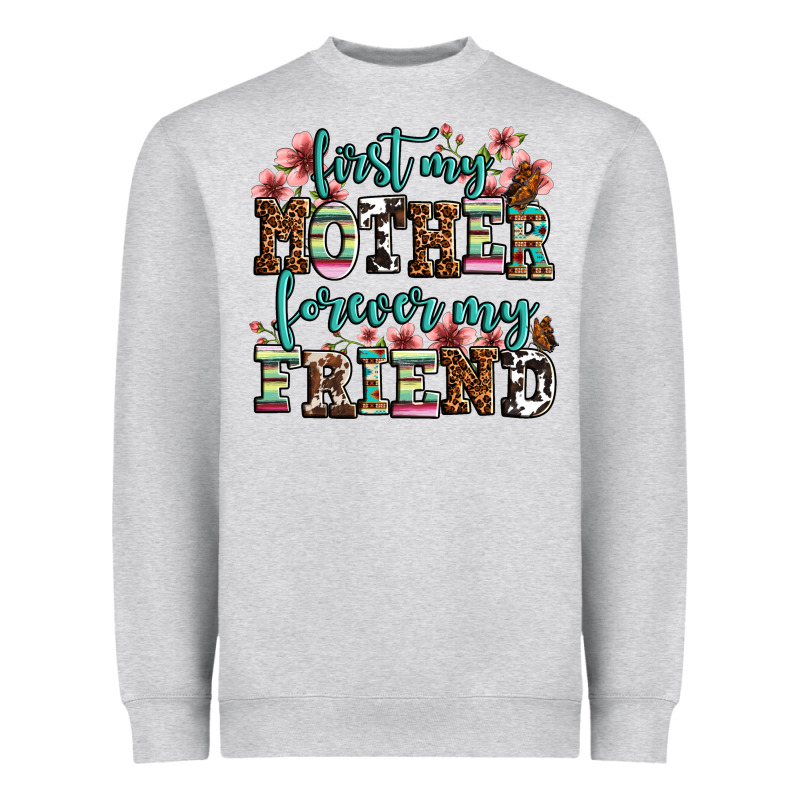 First My Mother Forever My Friend Heavyweight Sweatshirt by OliviaCreatesArt | Teevron
