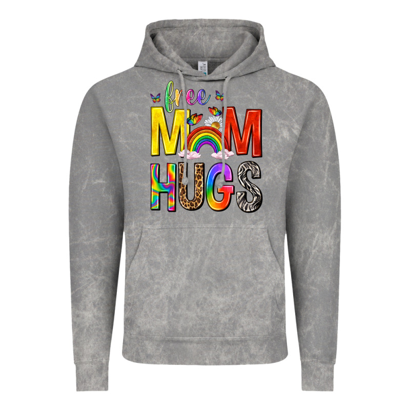 Free Mom Hugs With Butterflies Vintage Hoodie by texasbilliewilder | Teevron