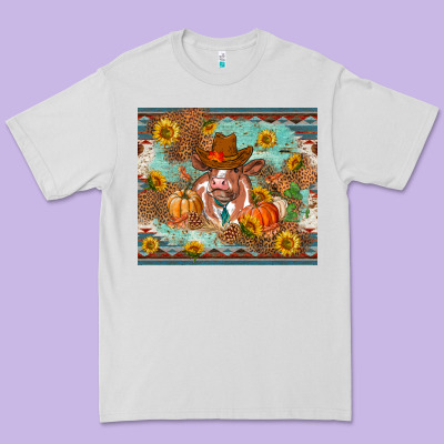 Fall Heifer Cow Premium Tee Designed By Ranaportraitstore
