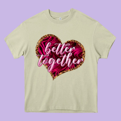 Better Together Heavy Core Tee Designed By Nancycooperartshop