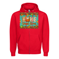 Red home sweet home Zipper Hoodie - BundleAndBundleShop