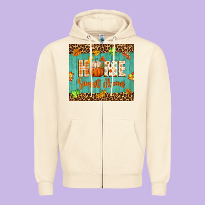 Home Sweet Home Zipper Hoodie Designed By Bundleandbundleshop