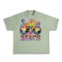 Oil Green Salty beach Urban Heavy Tee - NancyCooperArtShop
