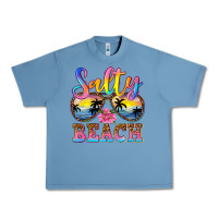 Pebble Blue Salty beach Urban Heavy Tee - NancyCooperArtShop