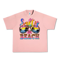 Salmon Salty beach Urban Heavy Tee - NancyCooperArtShop