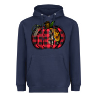 Navy Buffalo Pumpkin Heavyweight Hoodie - CowhideDigitalArt