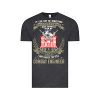 Vintage Black combat engineer  , it can not be inherited or purchase Vintage Tee - minhPixels
