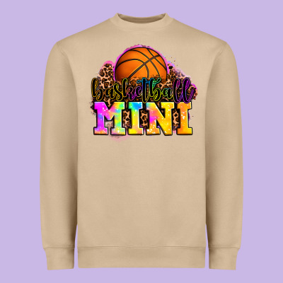 Basketball Mini Heavyweight Sweatshirt Designed By Oliviacreatesart