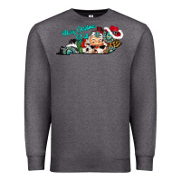 Charcoal Heather merry christmas y'all kentucky Premium Sweatshirt - CowhideDigitalArt