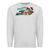 Dove Grey merry christmas y'all kentucky Premium Sweatshirt - CowhideDigitalArt
