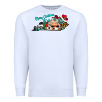 White merry christmas y'all kentucky Premium Sweatshirt - CowhideDigitalArt