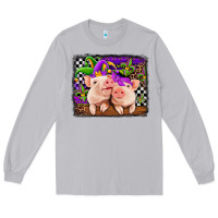 Moon Dust mardi gras western leopard pigs Long Sleeve Tee - Jasminsmagicworld