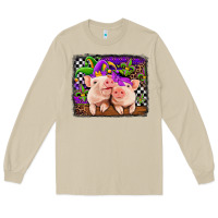 Mushroom mardi gras western leopard pigs Long Sleeve Tee - Jasminsmagicworld