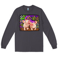 Smoke mardi gras western leopard pigs Long Sleeve Tee - Jasminsmagicworld