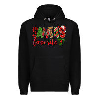 Black Santa's Favorite Premium Hoodie - BundleAndBundleShop