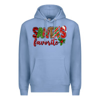 Colony Blue Santa's Favorite Premium Hoodie - BundleAndBundleShop