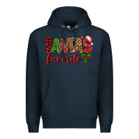 Navy Santa's Favorite Premium Hoodie - BundleAndBundleShop