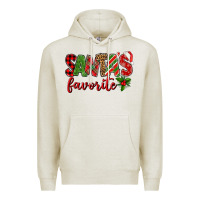 Oatmeal Heather Santa's Favorite Premium Hoodie - BundleAndBundleShop