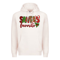 Pale Pink Santa's Favorite Premium Hoodie - BundleAndBundleShop
