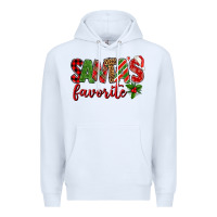 White Santa's Favorite Premium Hoodie - BundleAndBundleShop