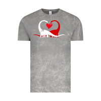 Cloud Rock funny hearts love dinosaur valentine s day gift boys girls Vintage Tee - minhPixels
