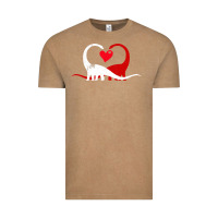 Vintage Coffee funny hearts love dinosaur valentine s day gift boys girls Vintage Tee - minhPixels