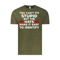 You Can't Fix Stupid But The Hats Make It Easy To Identify Vintage Tee | Teevron