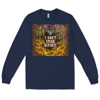 Navy i don't speak dipshit Long Sleeve Tee - TumblerDesignByShophia