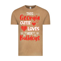 Vintage Camel this georgia cutie loves her bulldogs fun football Vintage Tee - minhPixels