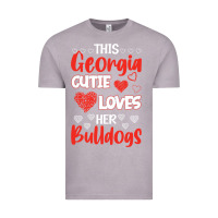 Vintage Zinc this georgia cutie loves her bulldogs fun football Vintage Tee - minhPixels
