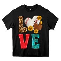 Black western love baseball Heavy Core Tee - NancyCooperArtShop