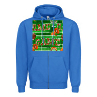 True Royal american football megaphone and game seamless pattern Zipper Hoodie - BundleAndBundleShop