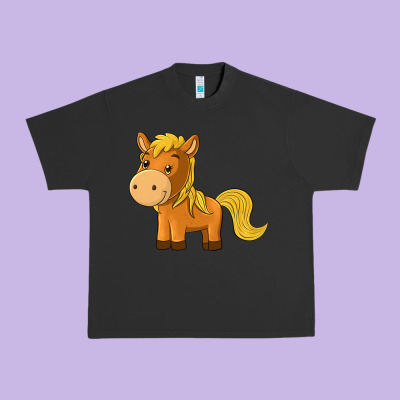 Cute Horse Urban Heavy Tee Designed By Texasbilliewilder