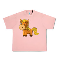 Salmon cute horse Urban Heavy Tee - texasbilliewilder