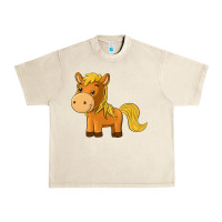 Sandshell cute horse Urban Heavy Tee - texasbilliewilder