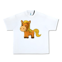 White cute horse Urban Heavy Tee - texasbilliewilder