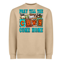 Mushroom pray till the cows come home olivia Heavyweight Sweatshirt - OliviaCreatesArt