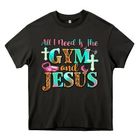 Asphalt all i need is the gym and jesus Heavy Core Tee - JahusDesignShop