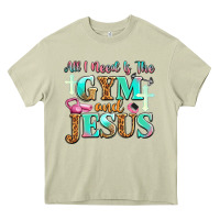Mossy all i need is the gym and jesus Heavy Core Tee - JahusDesignShop