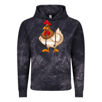 Cloud Black cute chicken Vintage Hoodie - texasbilliewilder