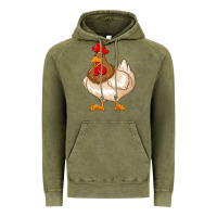 Vintage Olive cute chicken Vintage Hoodie - texasbilliewilder