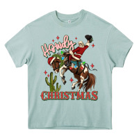 Arona howdy christmas cowboy santa Heavy Core Tee - MaliasSmallBusiness