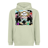 Matcha Beach Please Heavyweight Hoodie - CowhideDigitalArt