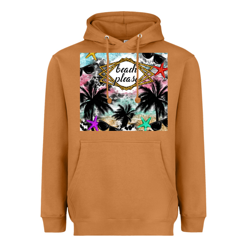 Beach Please Heavyweight Hoodie by CowhideDigitalArt | Teevron