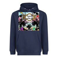 Navy Beach Please Heavyweight Hoodie - CowhideDigitalArt