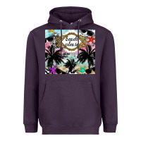 Plum Beach Please Heavyweight Hoodie - CowhideDigitalArt
