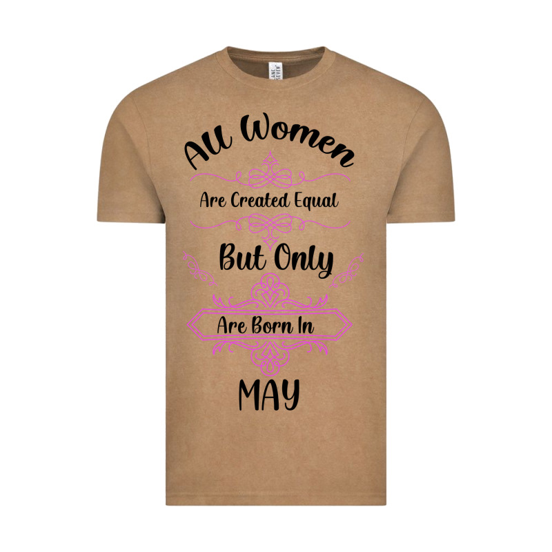 All Women Are Created Equal But Only The Smartest Are Born In May Vintage Tee by Bettercallsaul | Teevron