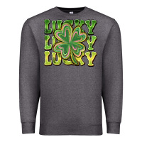 Charcoal Heather Lucky Clover Premium Sweatshirt - CowhideDigitalArt